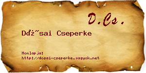 Dósai Cseperke névjegykártya