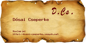 Dósai Cseperke névjegykártya